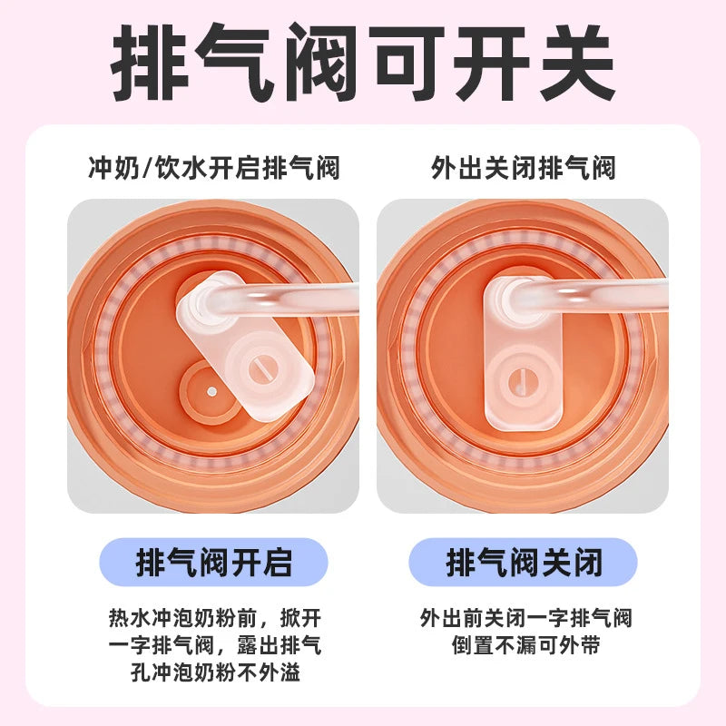 Suitable for third-generation pigeon bottle conversion, cup lid, pigeon handle/wide caliber straight drinking straw,gravity ball