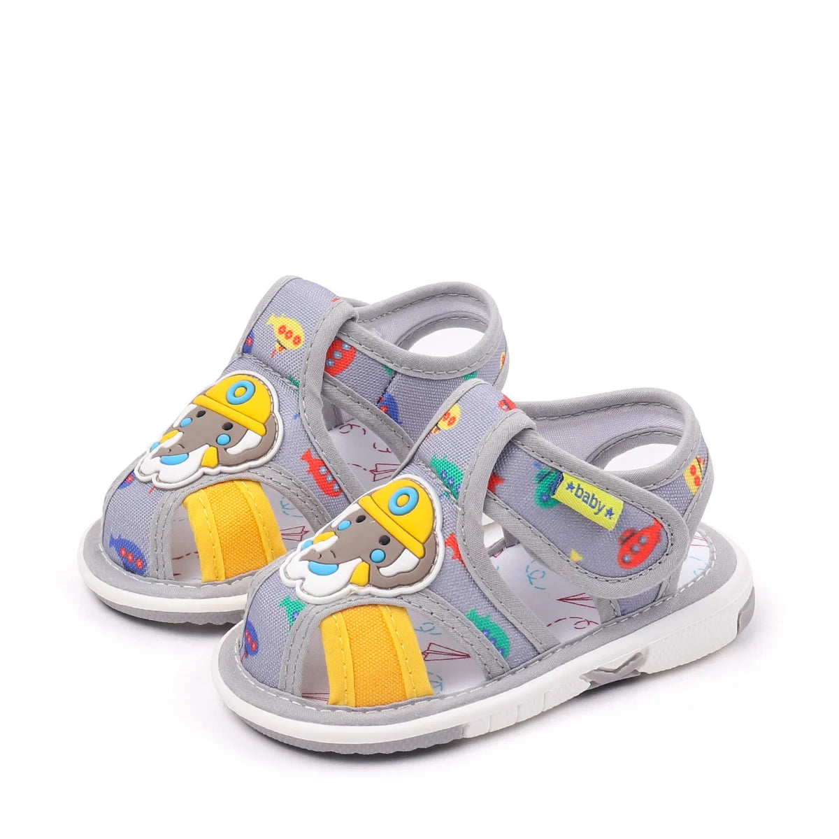 2025 Hot Summer New Design and High Quality Baby Boys And Girls First Walking Indoor Outdoor Toddler Shoes With Squeaky