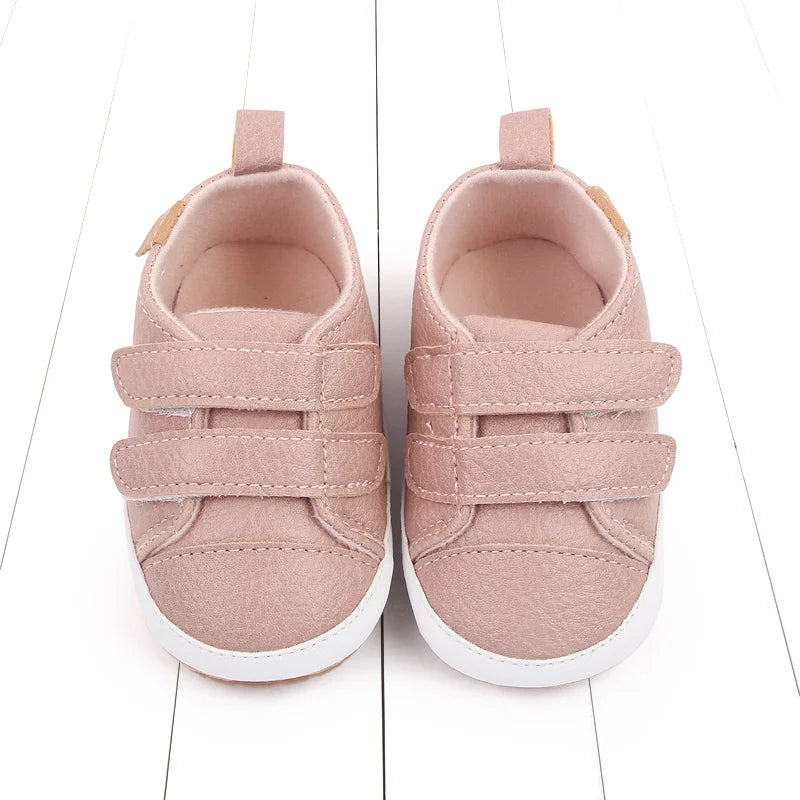 2025 New Fashion Baby Casual Sneaker Spring and Autumn Soft PU and TPR Sole Anti-slip High Quality Hot Selling for 0-18M