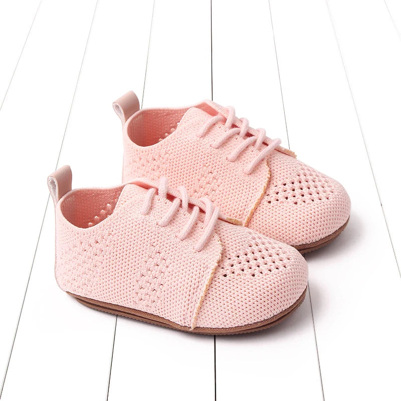Spring Autumn Children's Mesh Sports Shoes Breathable Mesh Footwear Baby Shoes Casual Shoes 0-1 Years Old Soft Topped Baby Shoes