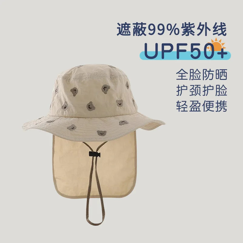 SunGuard Kids Quick Dry Sun Protection Hat Model SgHat01 For Summer Beach Boys And Girls