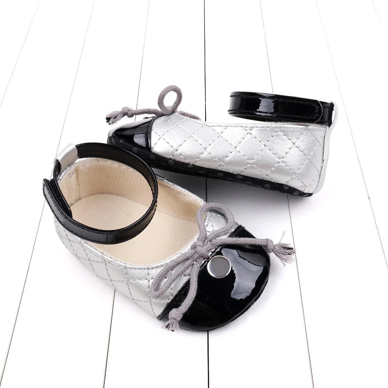 2025 New Fashion Spring and Summer Baby Girl Style Cute Bowknot Sandal Soft Cotton For 0-18 months High Quality PU Baby Shoes