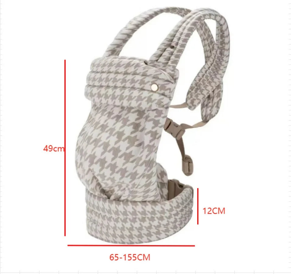 Baby Carrier Premium Fibers 100% Linen for Newborn to Toddler Compact & Adjustable Ergonomic with Lumbar Support 7-44 pounds