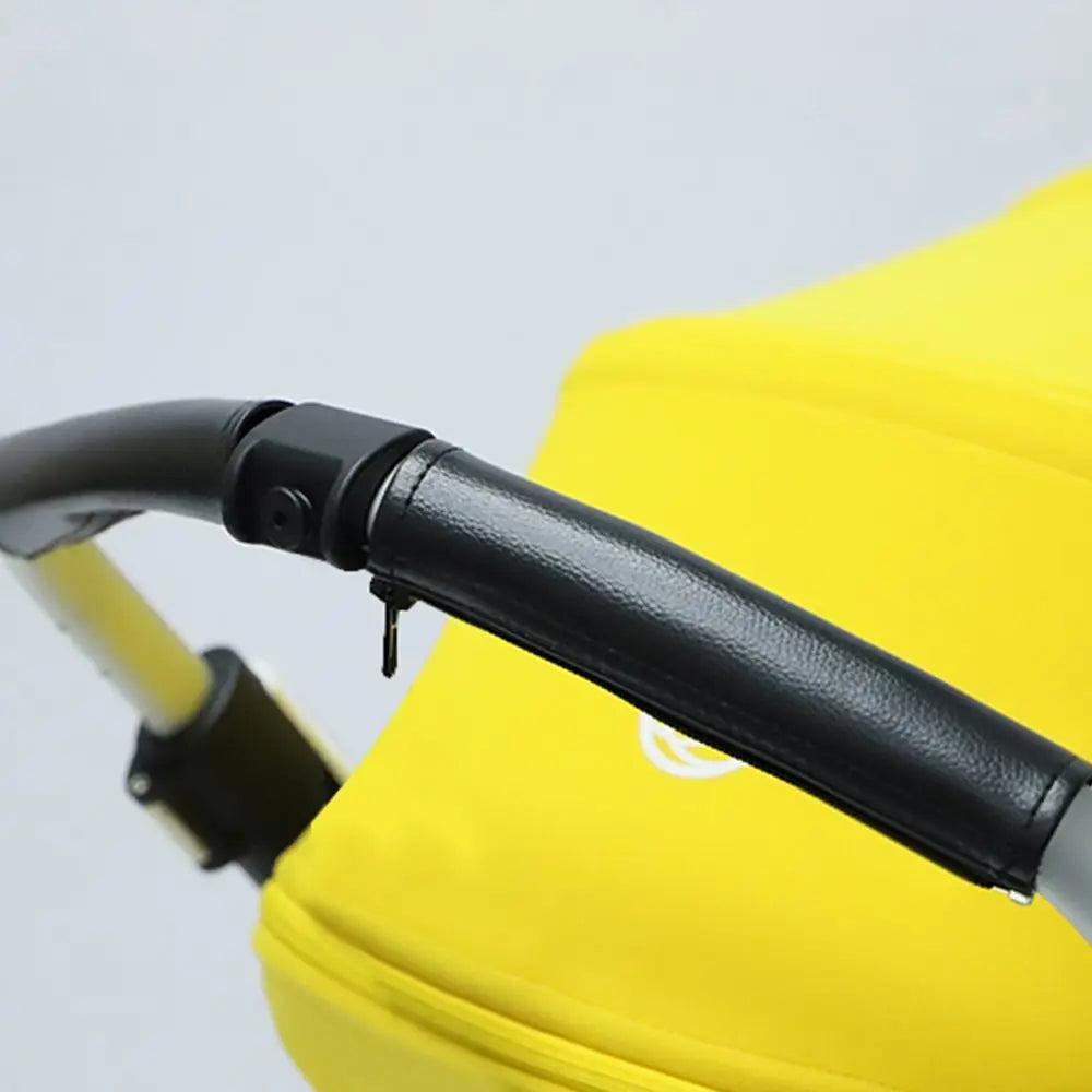 Handle Cover Antifouling Zipper Baby Car Cart Cover Stroller Handle Cover PU Leather Handle Covers Pushchair Armrest Protector