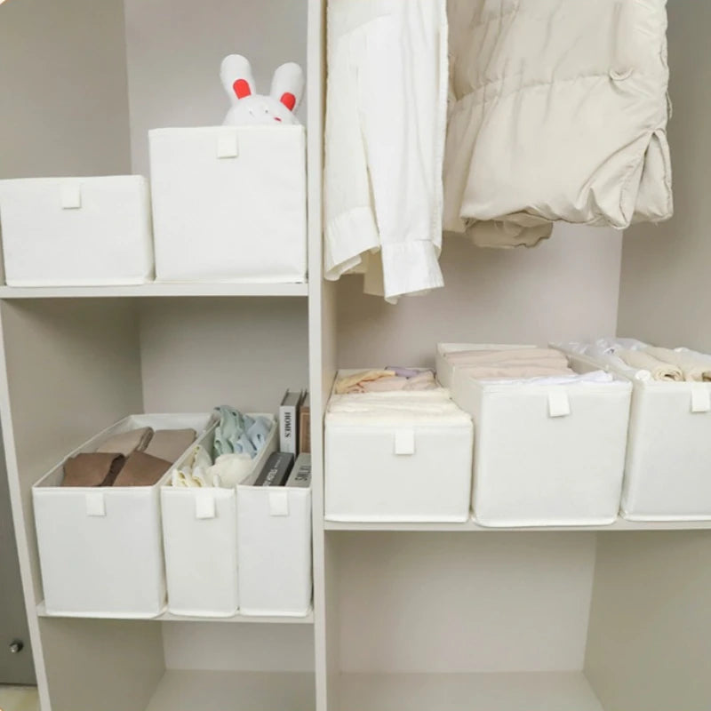 Underwear Pants Storage Box Clothes Organizers of Cabinets and Drawers Fabric Foldable Boxes for Bedroom Wardrobe Organization