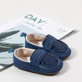 Baby Unisex Slip-on Toddler Shoes Spring And Autumn 0-18 Months Three Colors PU Leather And TPR Sole For Baby Boys And Girls