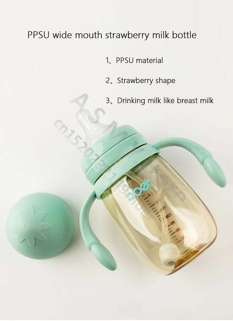 Anti-colic bottle/newborn baby bottle/90ML 240ML 300ML PPSU large capacity bottle/wide calibre baby bottle/drinking cup/BPA-free