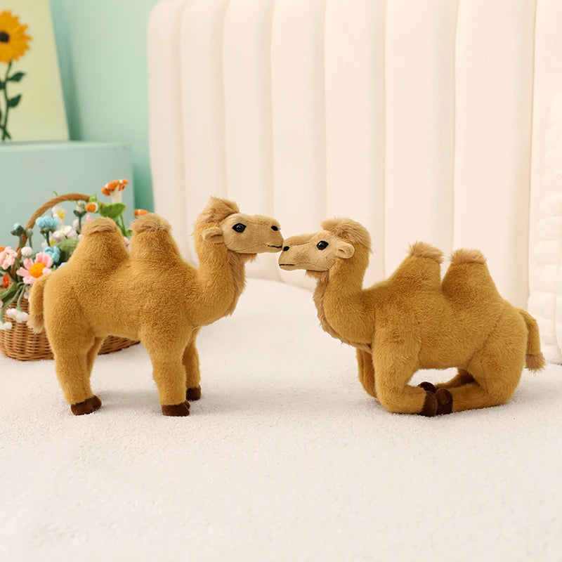 Simulation Standing Camel Plush Toys Soft Stuffed Steric Camel Toys For Children Creative Decor For Bookcase/Car Funny Gift