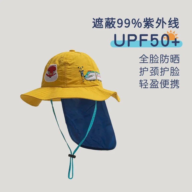 SunGuard Kids Quick Dry Sun Protection Hat Model SgHat01 For Summer Beach Boys And Girls