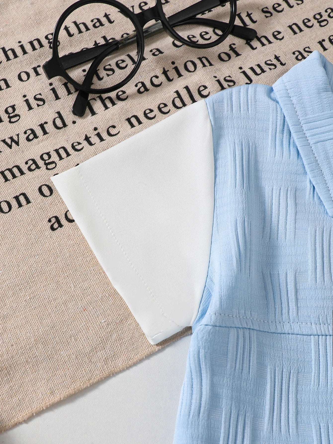 Summer Baby boy Set lapel Blue Striped Top and Shorts 2-piece Set for  Handsome 0-3 Year old Baby boy Casual Set Baby Clothing