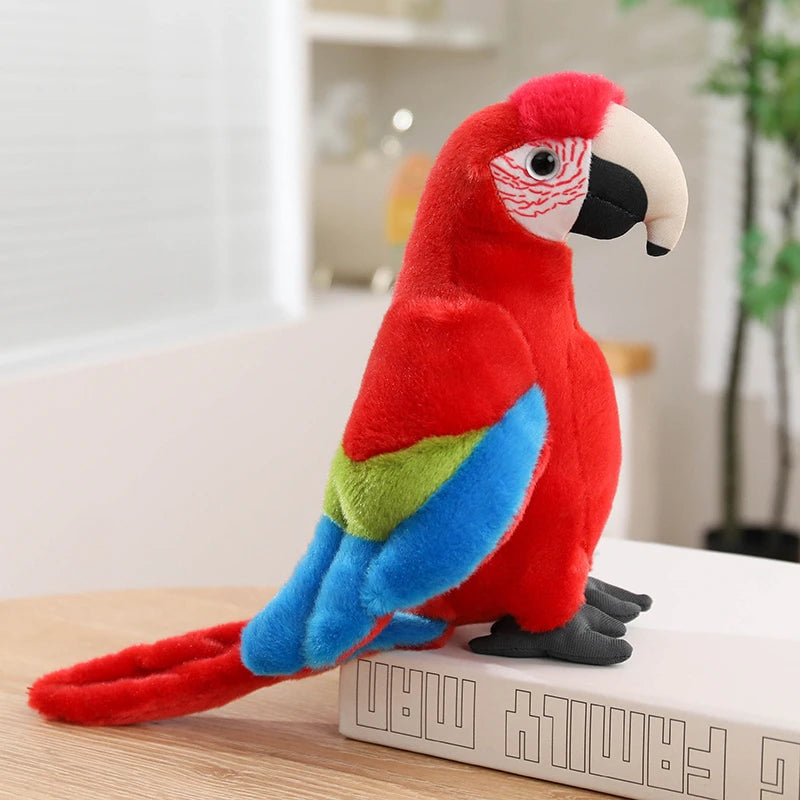 Hot Simulation Soft Toys Lifelike Grey Cockatiel Plush Toys Real Life Soft Yellow Parrot Birds Stuffed Animals Toy Dolls Gifts