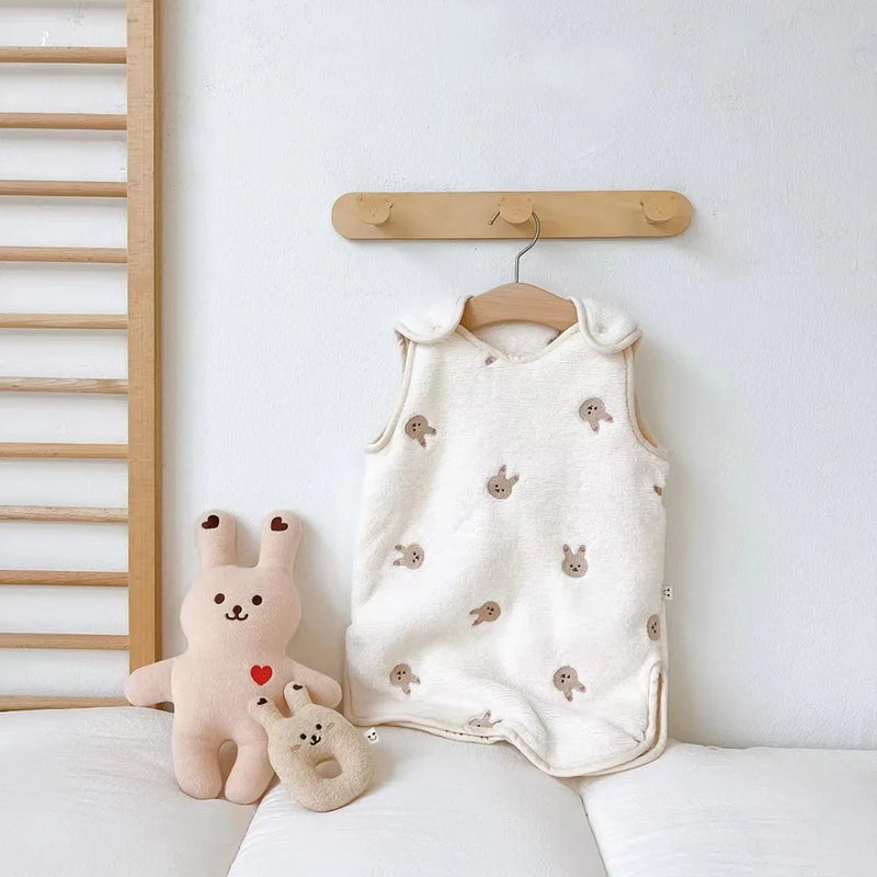 Thickened Baby Sleeping Bag Kick-proof Quilt Autumn and Winter Children's Vest Warm Velvet Sleeping Bags for Newborn Sleep Sack