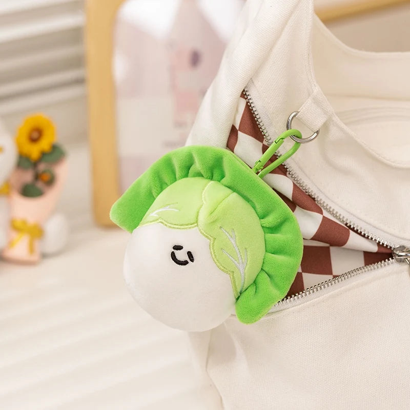 Kawaii Vegetable Plush Toys Cute Vegetables Pendant Onion Chili Mushroom Carrot Plush Pendant Keychain Toy