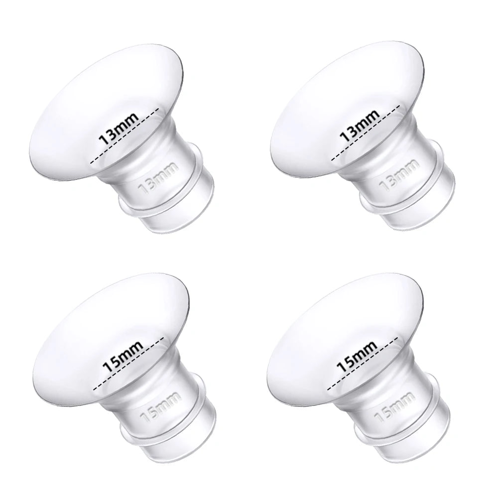 12/13/14/15/16/17/18/19/20/21/22mm Breast Pump Funnel Inserts Plug-in Different Caliber Size Converter Small Nipple Horn Adapter