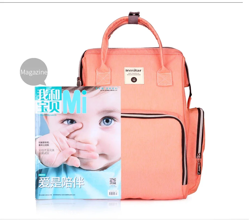 Insular Thermal Bag For Baby Strollers And Feeding Bottles Baby Diaper Backpack Mother Nappy Travel Bags Baby Nappies Handbag