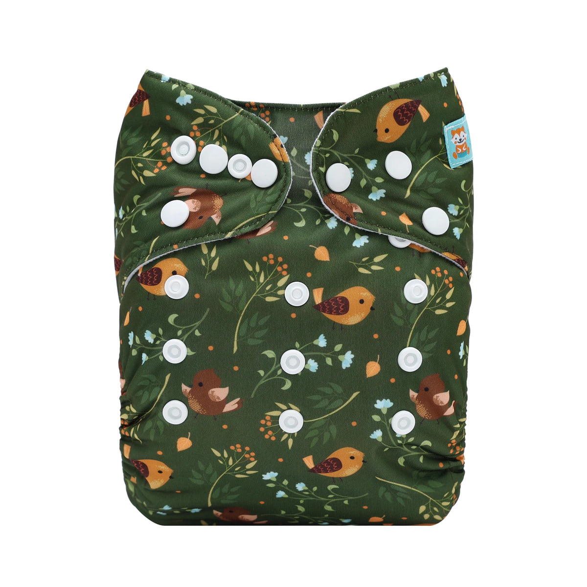 ALVABABY Modern Cloth Nappy One Size Pocket Diaper Shell With Snaps Adjustable Polyester For 3kg To 15kg