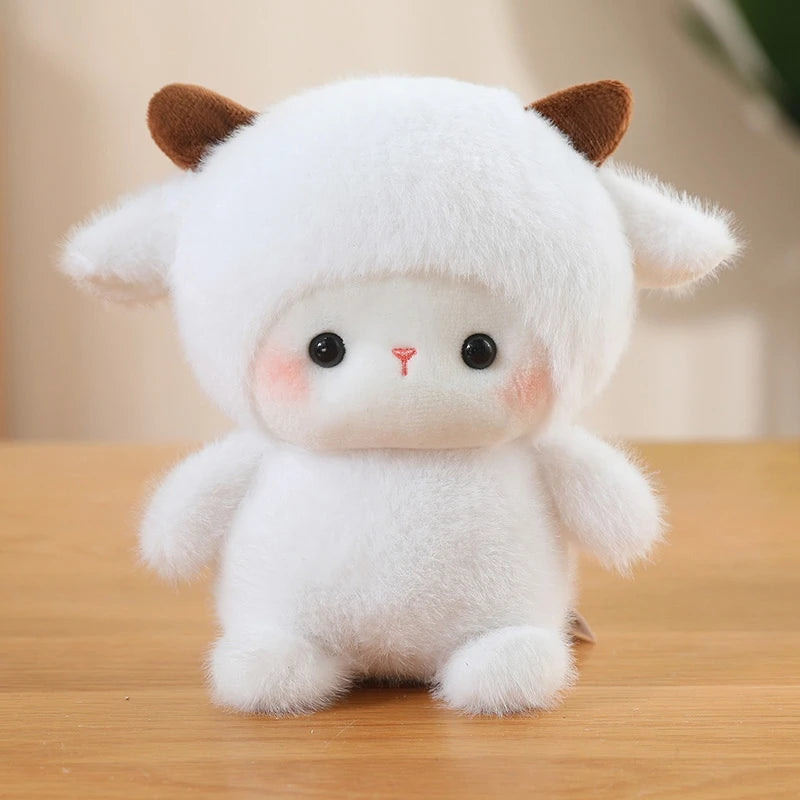 Kawaii Soft Plush Doll Pillow Animal Series - Elephant Pig Dog Sheep Penguin Raccoon Cat - Cute Toy Gift for Boys & Girls