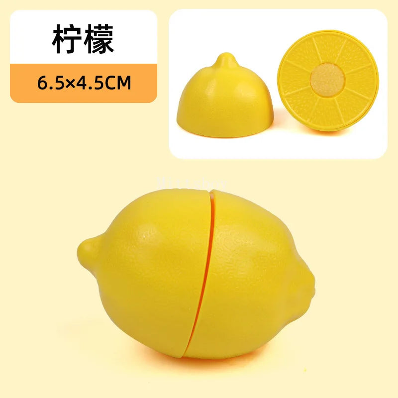 Chechele Montessori Simulation Toy 1 Piece Play House Vegetable Biscuit Bread Baking Educational Toy