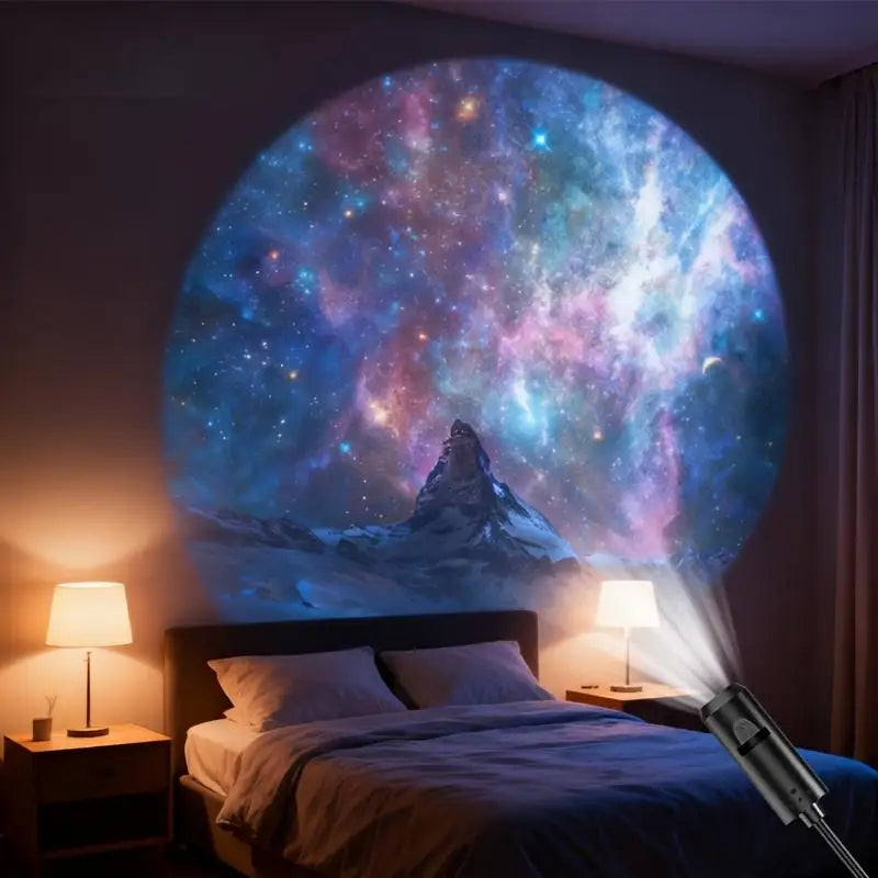 LED USB Projector Light 3/6pcs Projection Patterns- Adjustable Whale Butterfly Jellyfish Starfish Night Light Festival Gift
