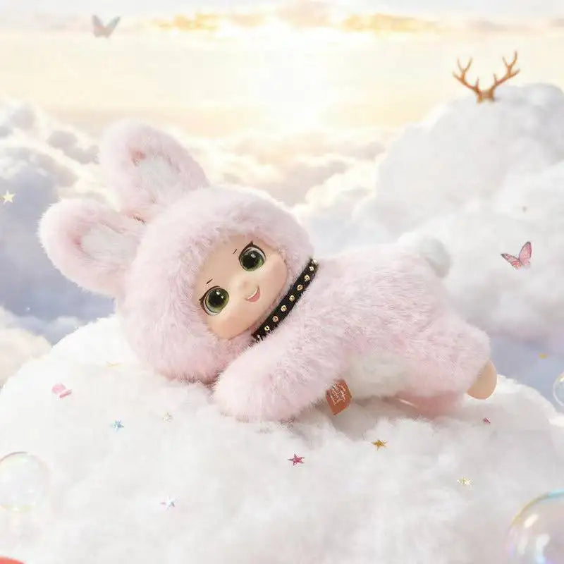 Kawaii Fluffly Fat Lazy Little Animals Series Plush Toy Cartoon Soft Stuffed Animals Supine Panda Duck Cute Mouse Pad Decor Gift