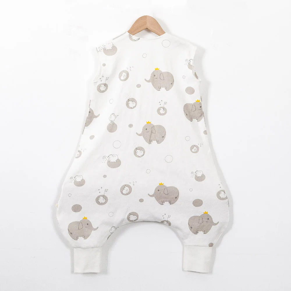 Baby Sleeping Bag 28-32℃ Summer Cool Vest Kids Sleep Sack Boys Girls 100% Cotton Breathable Sleeping Bag Baby Anti Tipi New