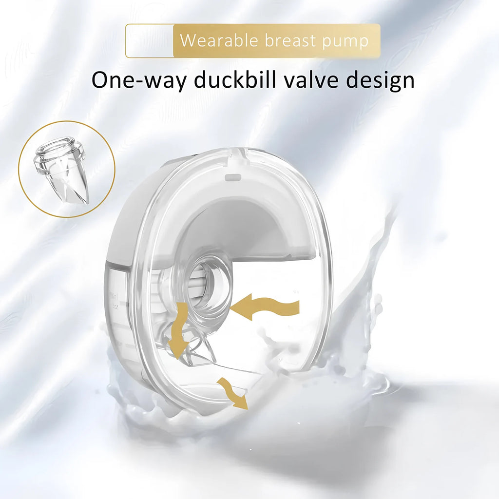 Portable Wearable Breast Pump Hands Free Electric Breast Pump with LED Screen for Breastfeeding 3 Modes 9Suction Level Low Noise