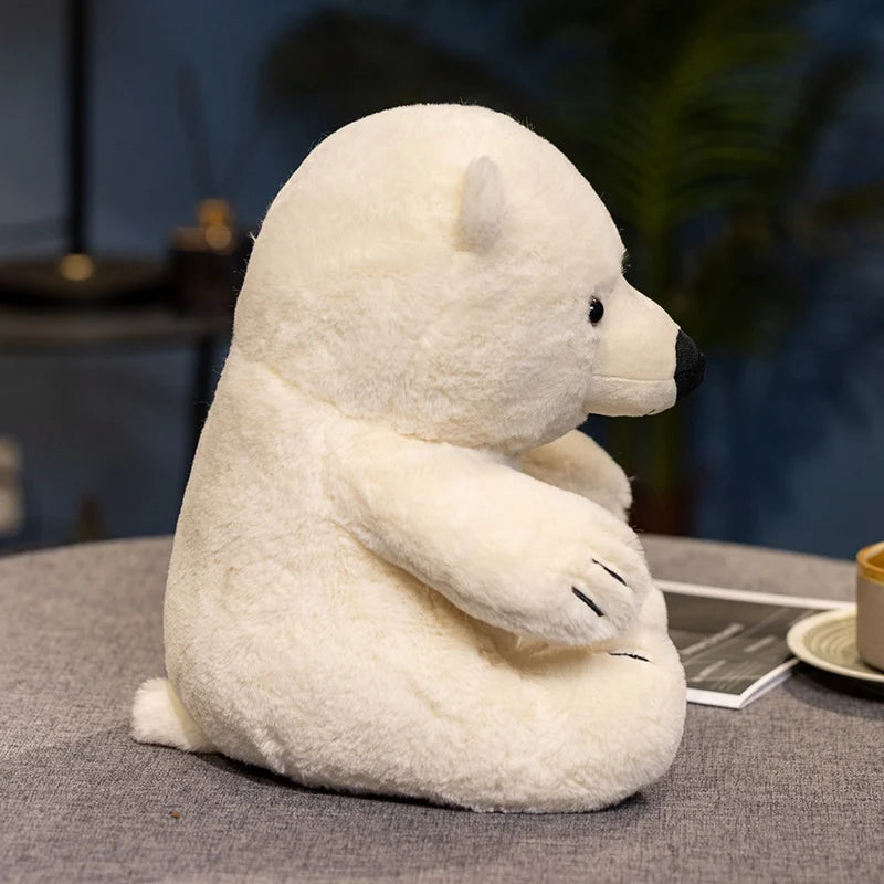 Hot 30cm Imitation White Bear Plush Toys Soft Catoon Stuffed Dolls Kawaii Animals Plush Toys Girls Boys Companion Sleeping Toys