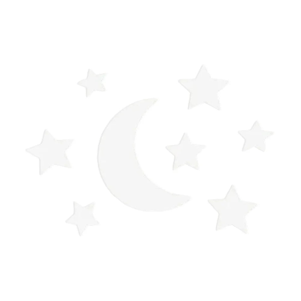 8Pcs/Set Ins White Wooden Moon and Star Garden Nursery Collection Wooden Wall Decoration Celestial Wall Art, Playroom Sign, Bohemian Home Wall Decor
