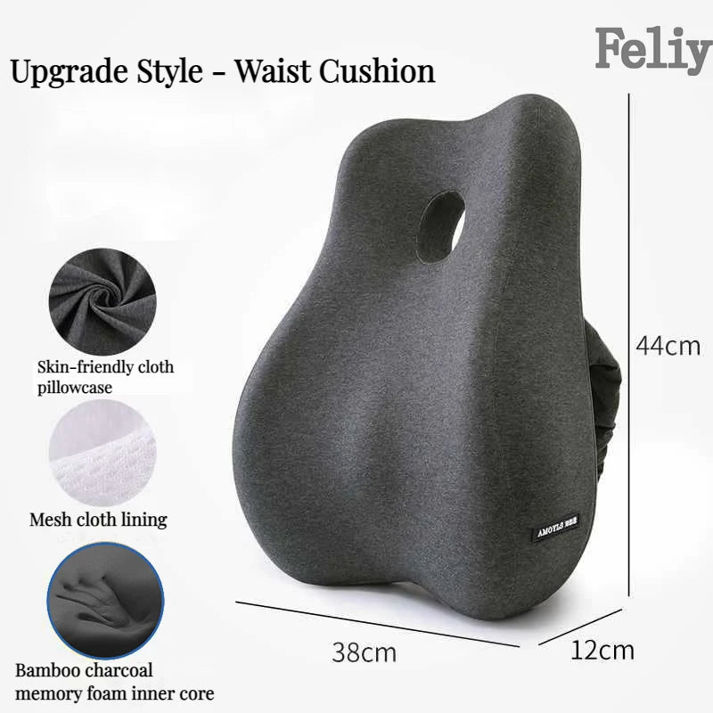 ComfiLife Memory Foam Office Chair Cushion Back Support Lumbar Pillow Model CSM01