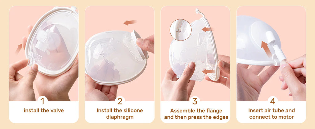 NCVI 2025 Hands Free Wearable Breast Pump,Combined with Strong Motor and Wearable Cups, 4 Modes 9 Levels, 21/24/28mm, Low Noise