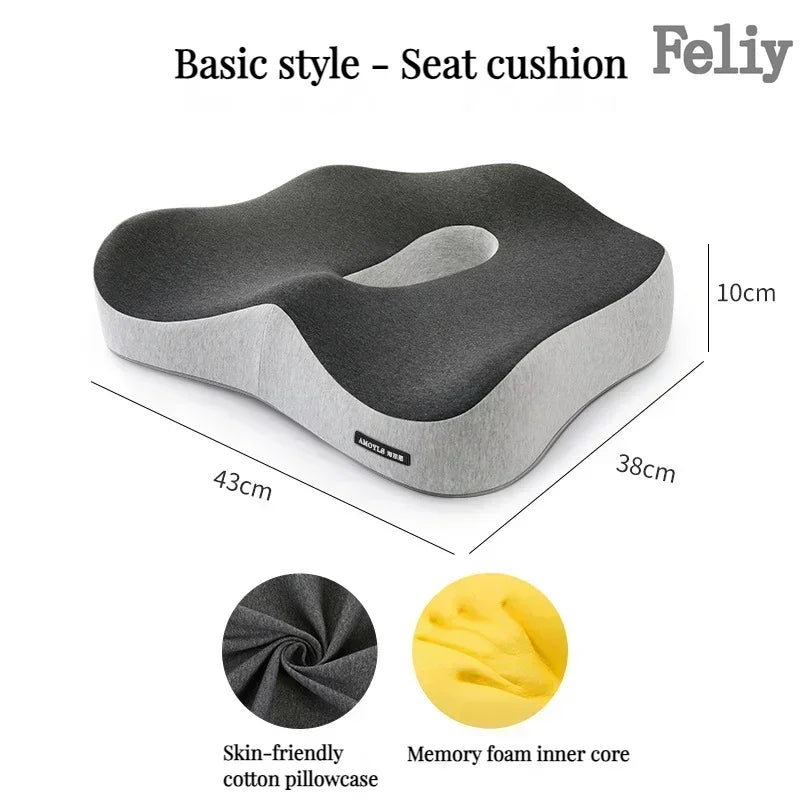 ComfiLife Memory Foam Office Chair Cushion Back Support Lumbar Pillow Model CSM01