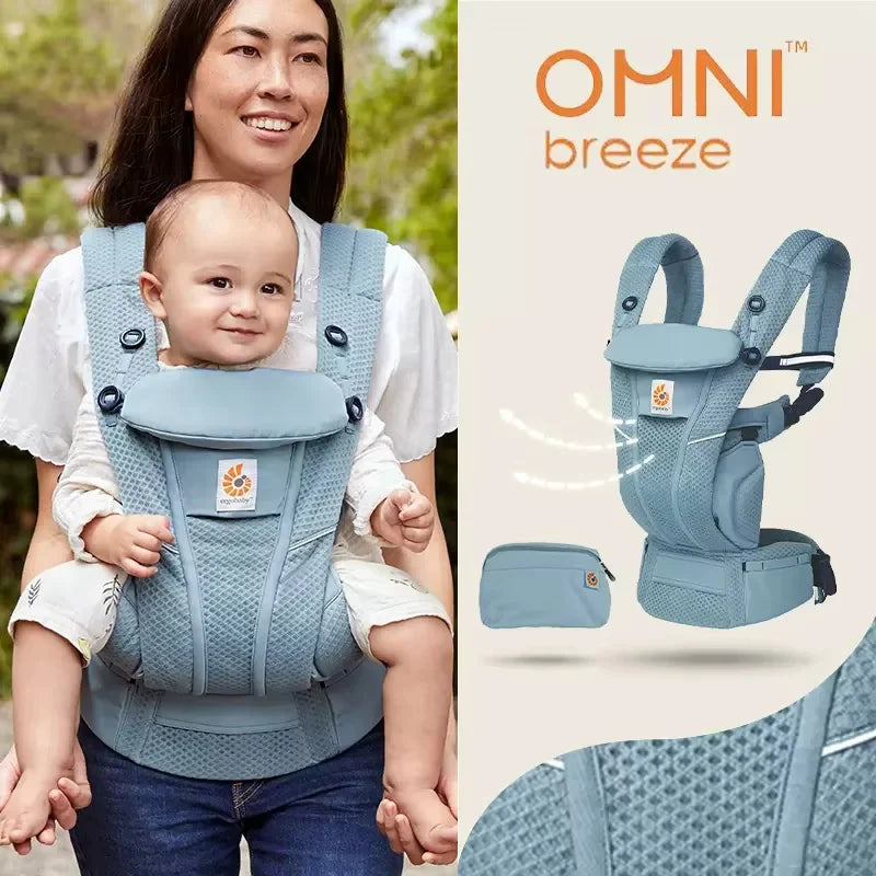 Ergobaby All-Round Carrier Breathable Mesh With Enhanced Lumbar Support 7-45 Lbs