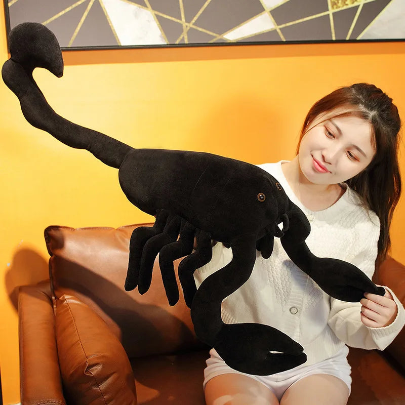 Lifelike Big Size Black Scorpion Plush Toys Simulation Pet Animal Creative Dolls Stuffed Toys For Christmas Birthday
