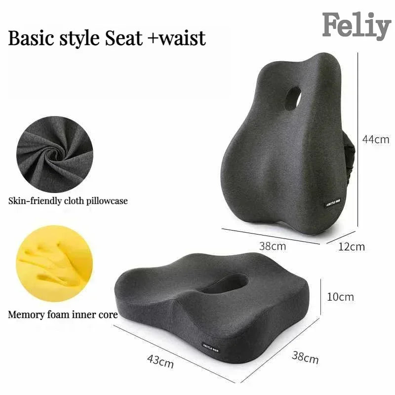 ComfiLife Memory Foam Office Chair Cushion Back Support Lumbar Pillow Model CSM01