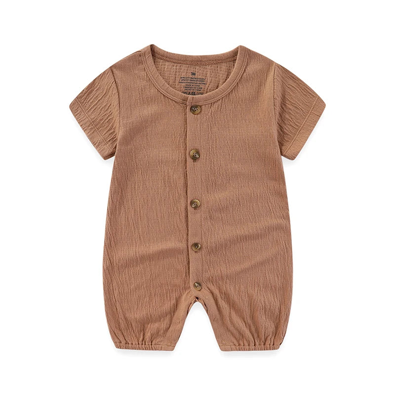 Kiddiezoom Unisex Baby Romper Four Seasons Short Sleeve 1 Pack 100 Percent Cotton