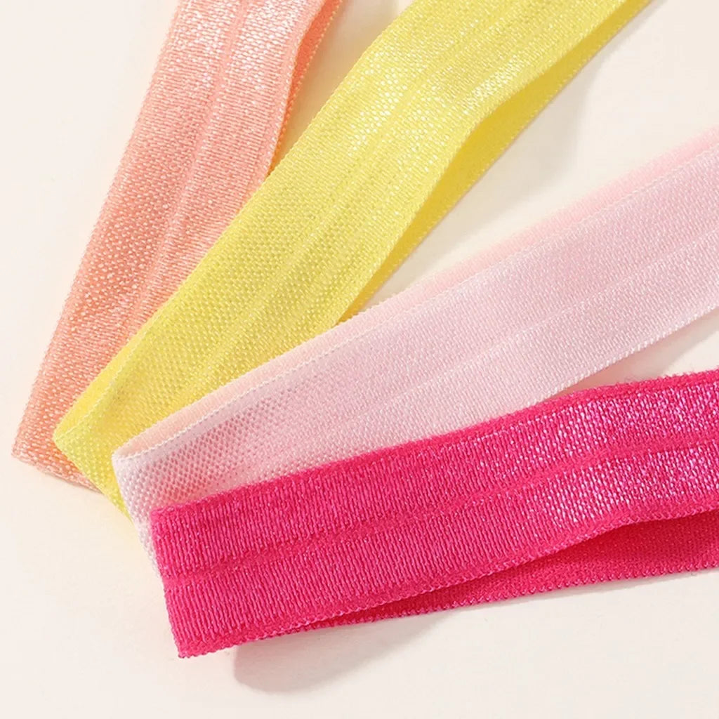 7pcs Babys Chiffon Headbands Flower Soft Strecth Elastic Hair Bands SetNewborns Head Tie Infants Babe Hair Accessories