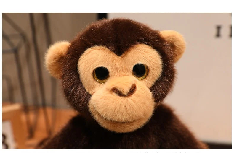 Hot Cartoon Gorilla Plush Toy Chimpanzees Monkey Soft Stuffed Doll Backpack Car Bag Room Decor Kid Gift