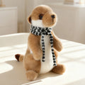Accompanying Decoration 1pc 22cm Lovely Meerkat Plush Toy Cute Meerkat Doll With Scarf Stuffed Soft Animal Toy Kawaii Toy Gifts
