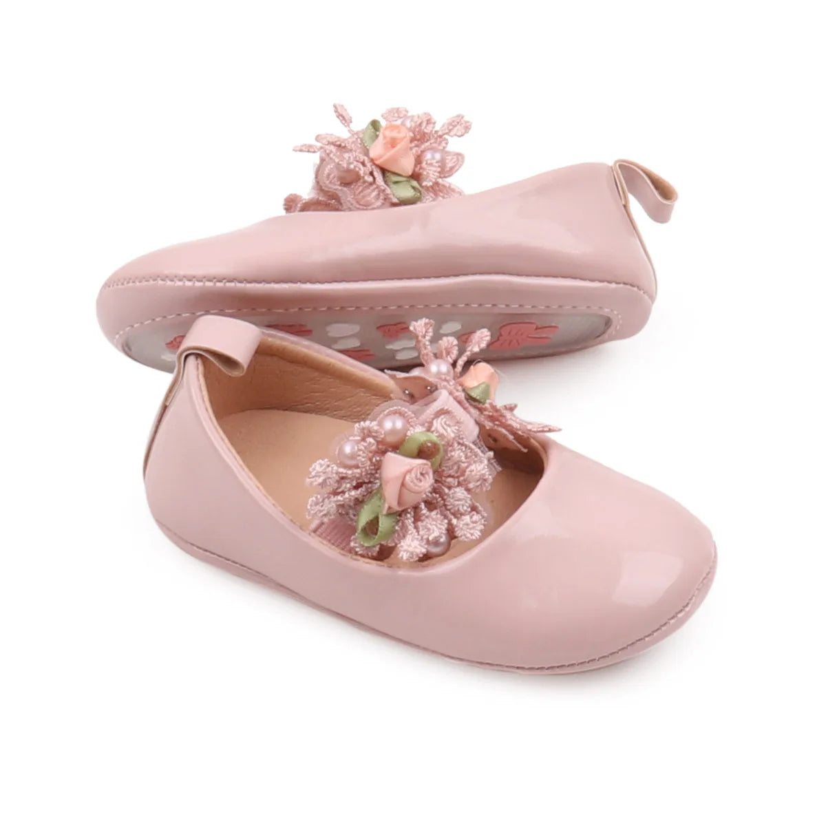 2025 Spring and Summer Baby Girl Shoes High Quality PU and TPR Anti-slip Sole Beautiful Flower Mary Jane Style Fashion Sandal