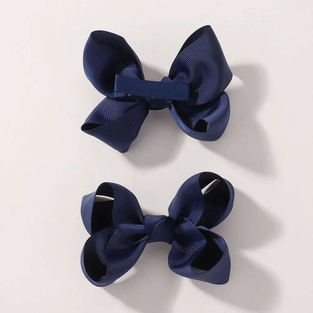 9Pcs Girls Hair Accessories Set Ribbon Bows Bowknot Hairbands Headband Lovely Cheer Hairwear for Kids Boutique Children