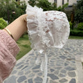 Baby Girl Lace Hat Newborn Photography Props Princess Girl Cap  Baby Photo Studio Beanie Cap