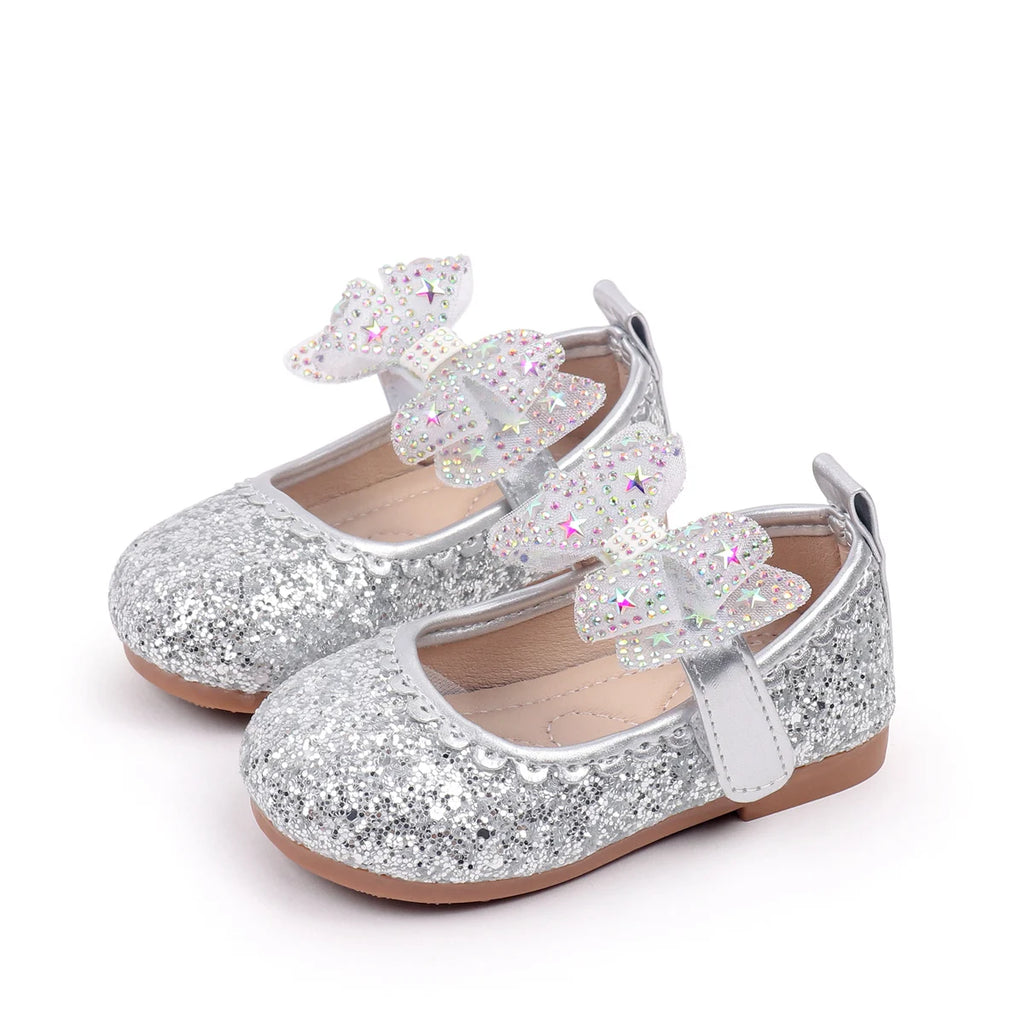 2025 New Summer Autumn Baby Girls First Walking Toddler Shoes Fashion Sequins Baby Girl Sandals For 0-3Y Kids Princess Shoes