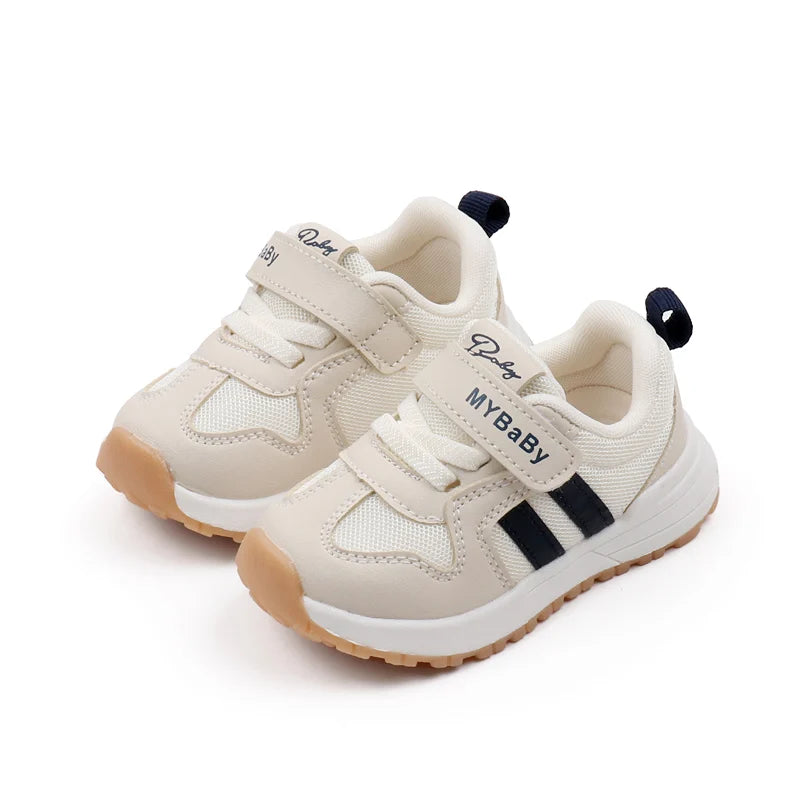 Spring and Autumn Children Sneakers Three Colors Rubber Soled Non-slip Fashion Design Baby Girls and Boys Prewalker Shoes BM07