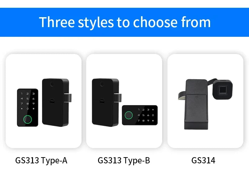Support Tuya APP Smart Fingerprint No Punch Cam Lock Cabinet Lock Door Drawer Filing Cabinet Post Mail Box Furniture Locker