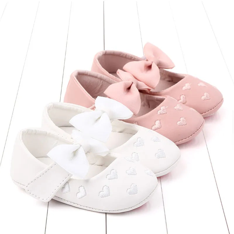 2025 Spring and Summer Baby Girl Shoes Mary Jane Cute Bowknot Sandal Soft PU and TPR Sole Anti-slip for 0-12M Baby