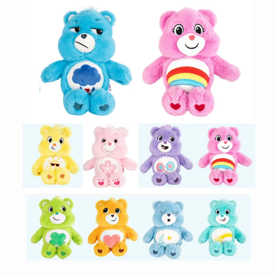 Care Bears Plush Toy 33cm Fluffy Soft Stuffed Bear Cartoon Character Plush Doll Kids Birthday Gift Home Decor Collection For Fan