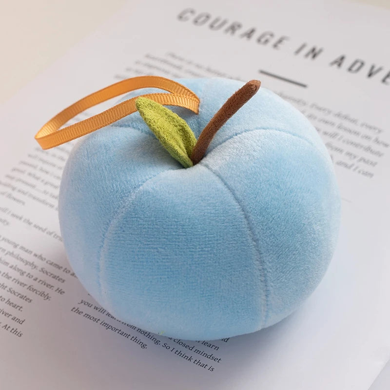 Delicate Cute Mini Apple Plush Toys Stuffed Colorful Lifelike Apple Pretty Hanging Fruit Toys Lovely Christmas Tree Decor