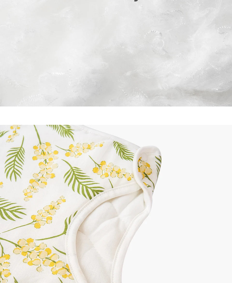 Elinfant Sleeveless Soft Newborn Baby Sleeping Bag Bamboo Cotton Warm Wearable Blanket Winter Print Vest Sleep Sack