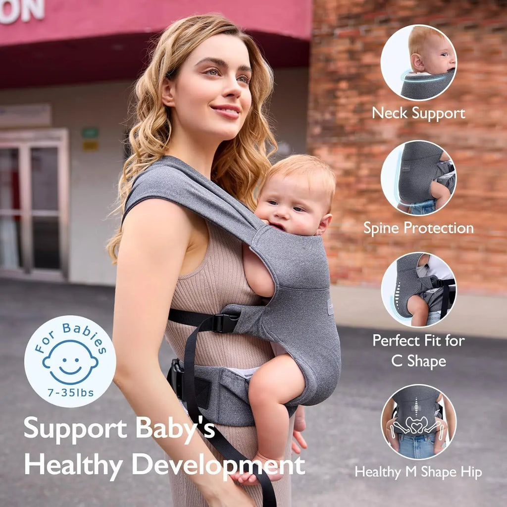 Ergonomic Baby Carrier 360 Breathable 360 Cool Air baby Carrier Backpack Organic Cotton Four Position 360 Infant Carrier