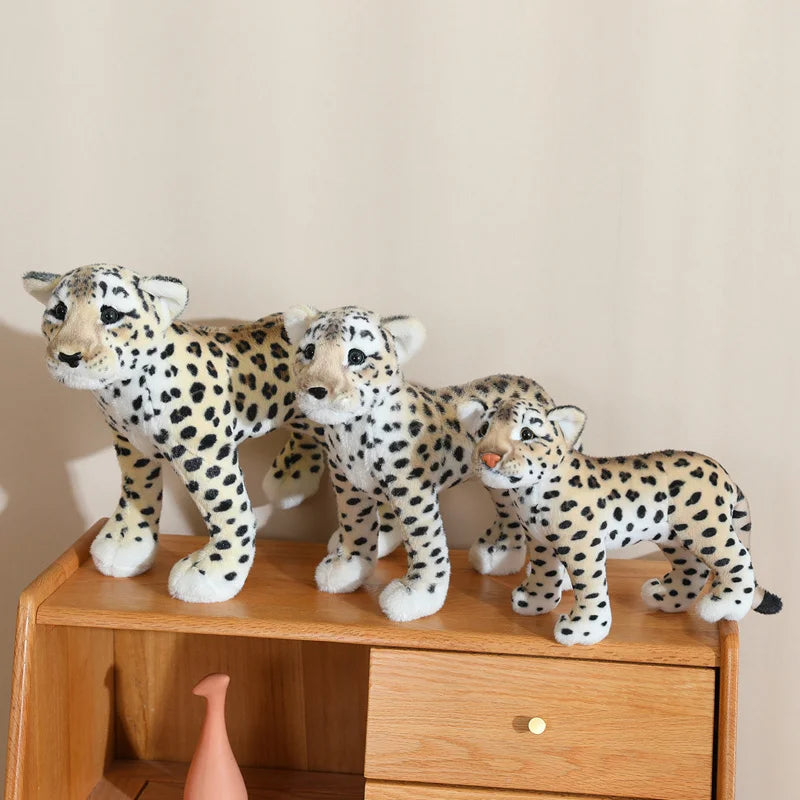 New Simulation Lion Tiger Leopard Plush Toys Home Decor Stuffed Cute Animals Dolls Gift For Children Birthday Christmas